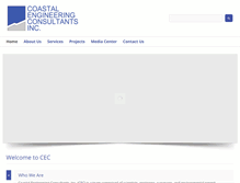 Tablet Screenshot of coastalengineering.com